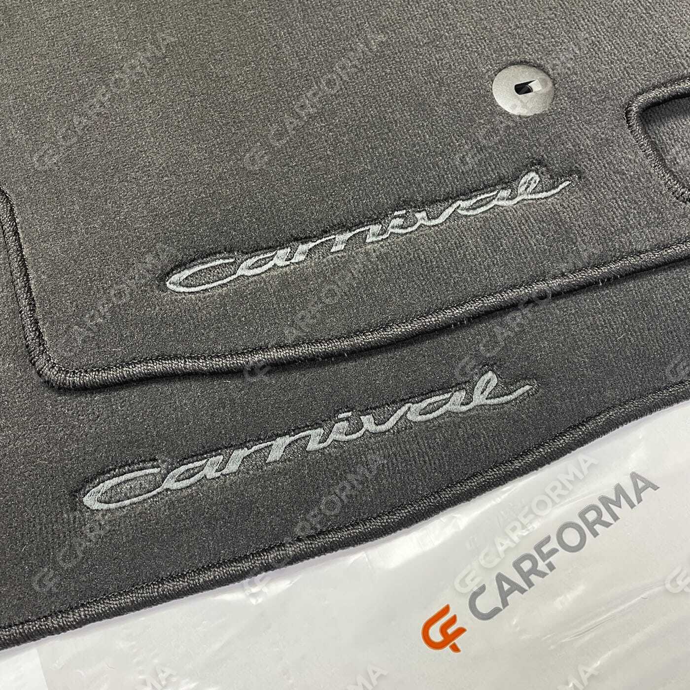 Ворсовые коврики на KIA Carnival III 7 мест 2014&nbsp;-&nbsp;2021 в Череповеце