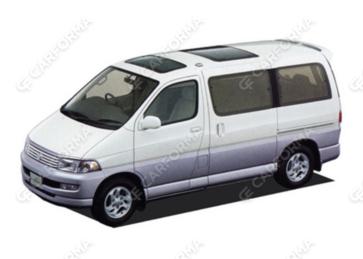 Ворсовые коврики на Toyota Hiace Regius (xH10) 1997&nbsp;-&nbsp;2002