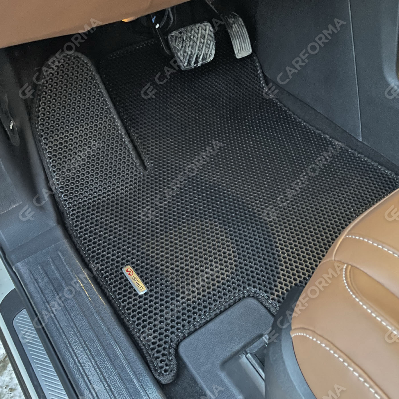 Ворсовые коврики на Infiniti QX60 II 2021&nbsp;-&nbsp;2026 в Череповеце