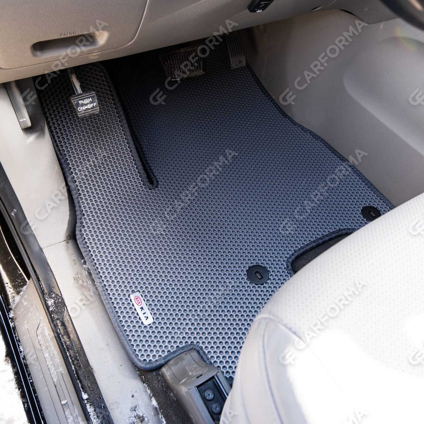 Ворсовые коврики на KIA Carnival III 7 мест 2014&nbsp;-&nbsp;2021 в Череповеце