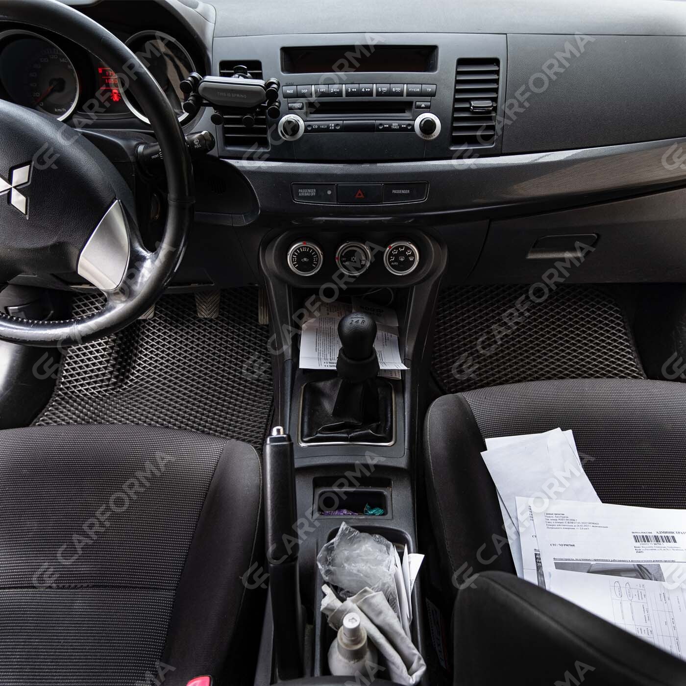 Ворсовые коврики на Mitsubishi Lancer X 2007&nbsp;-&nbsp;2017 в Череповеце