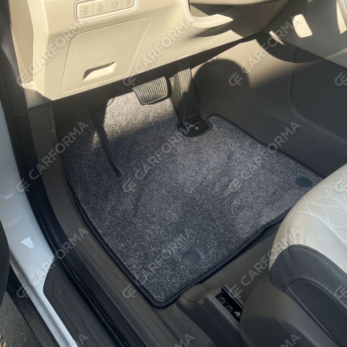 Ворсовые коврики на KIA Carnival IV 7 мест с оттоманками 2020&nbsp;-&nbsp;2026 в Череповеце