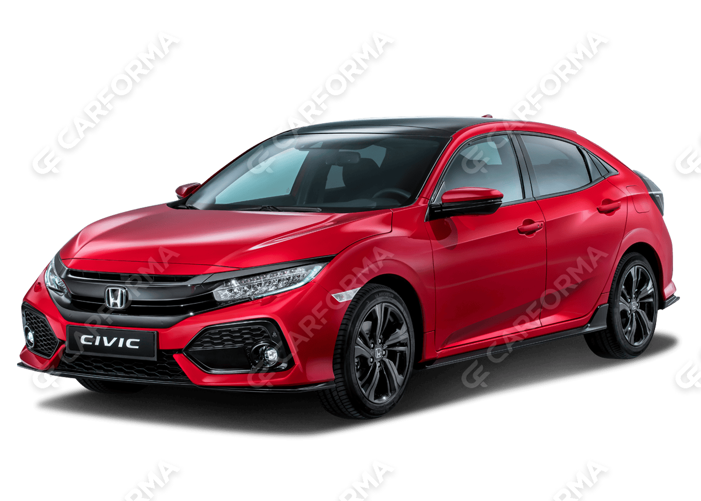 Ворсовые коврики на Honda Civic X 5d 2017&nbsp;-&nbsp;2021