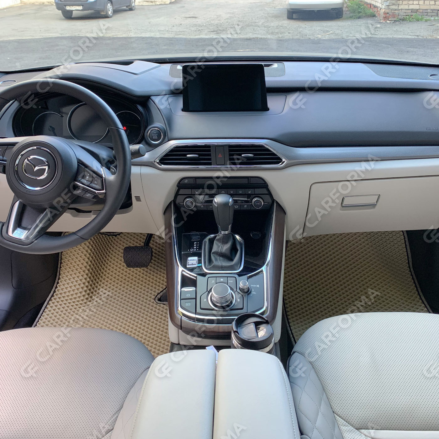 Ворсовые коврики на Mazda CX9 II 2015&nbsp;-&nbsp;2026 в Череповеце