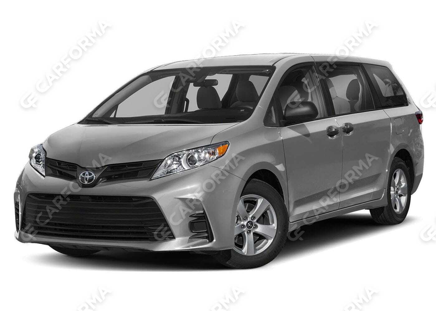 Ворсовые коврики на Toyota Sienna III 2010&nbsp;-&nbsp;2020