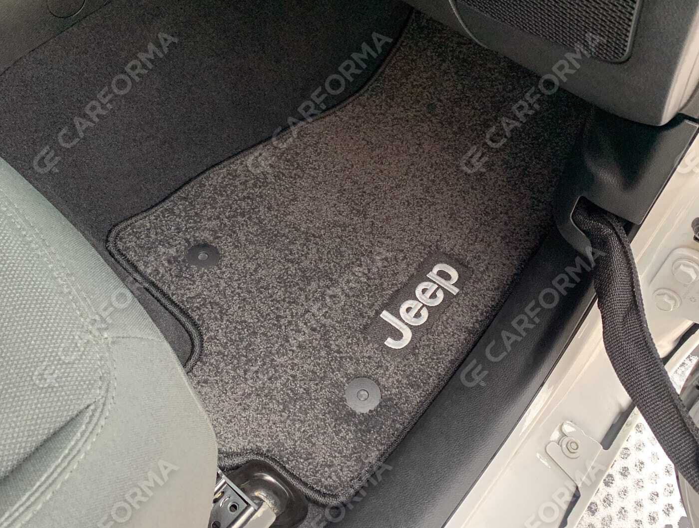 Ворсовые коврики на Jeep Wrangler (JL) 2017&nbsp;-&nbsp;2026 в Череповеце