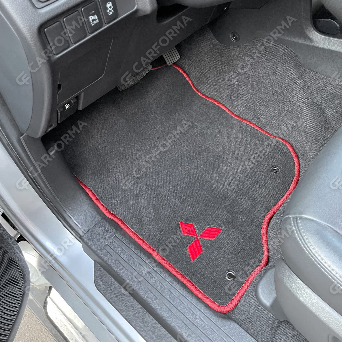 Ворсовые коврики на Mitsubishi L200 V 2015&nbsp;-&nbsp;2023 в Череповеце