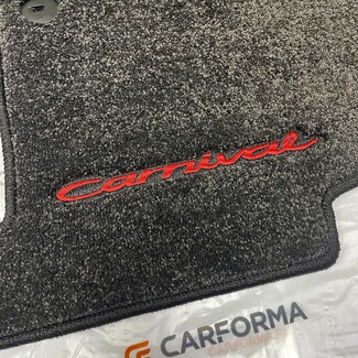 Ворсовые коврики на KIA Carnival IV 7 мест с оттоманками 2020&nbsp;-&nbsp;2026 в Череповеце